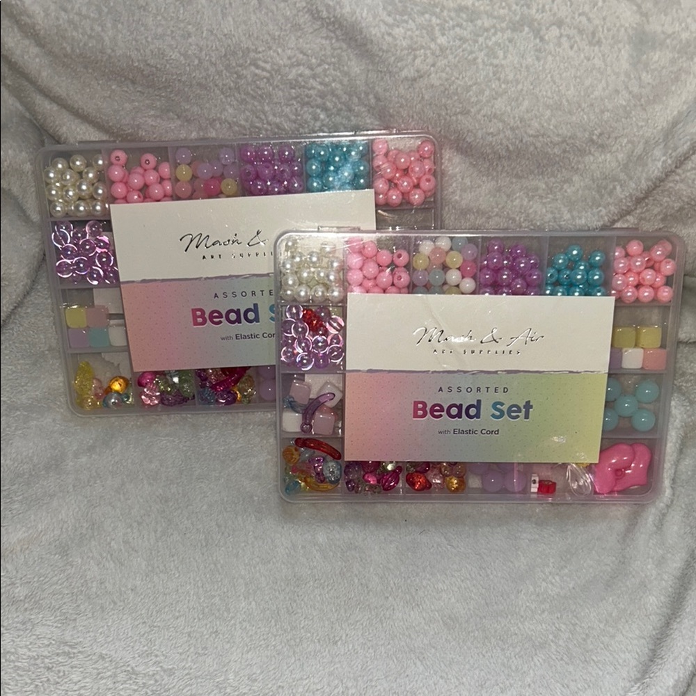 Assorted Bead Set for Kids - Pink, Purple, Blue